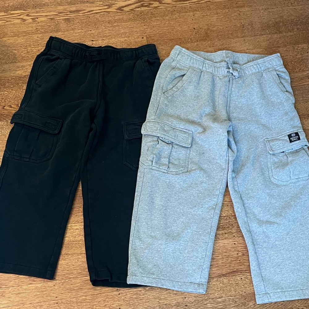 Lot of Ninth Hall cargo sweatpants- Black and Gray